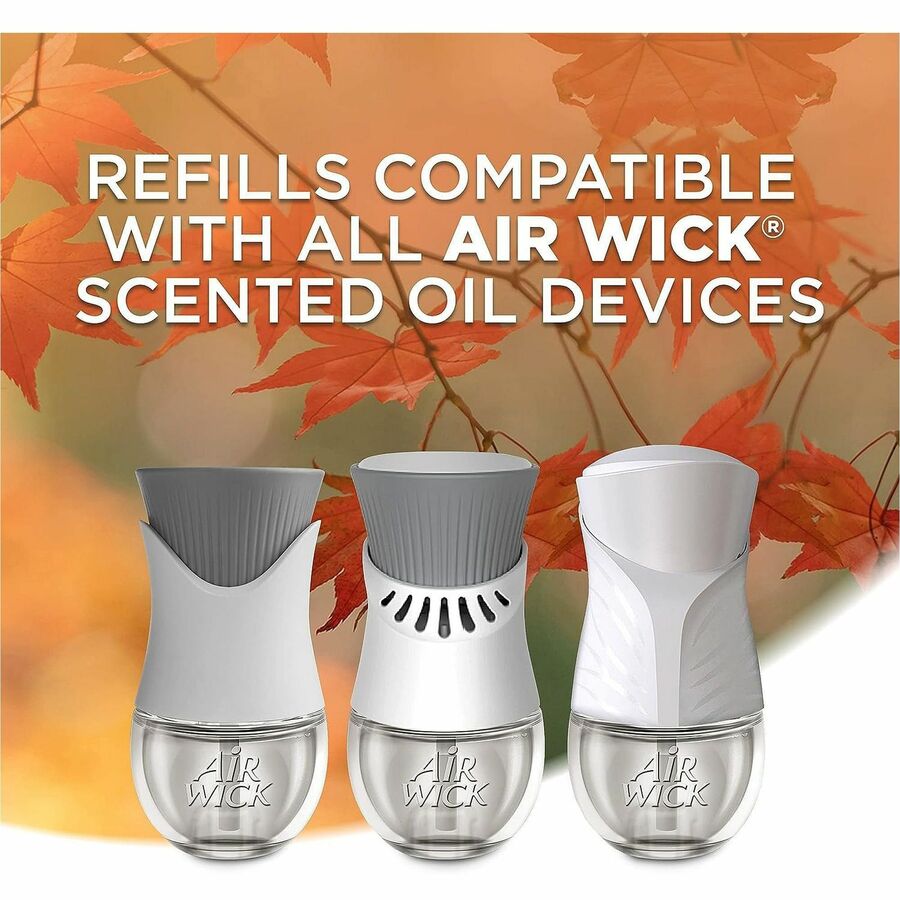 Air Wick Apple Scented Oil, Oil, 0.6 fl oz, Apple Cinnamon Medley, 60 Day, 2/Pack (RAC95499PK)