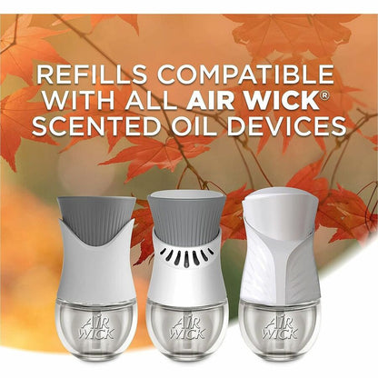 Air Wick Apple Scented Oil, Oil, 0.6 fl oz, Apple Cinnamon Medley, 60 Day, 2/Pack (RAC95499PK)