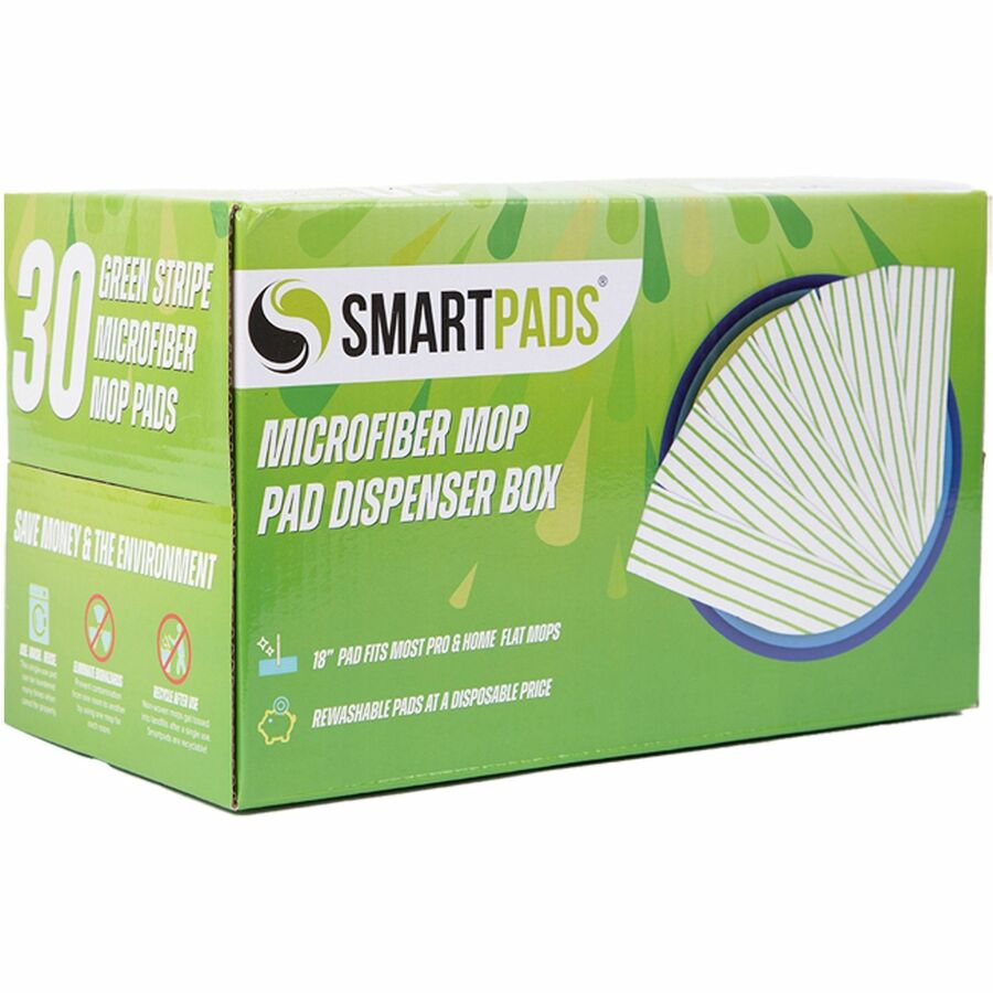 monarch-microfiber-wet-dry-mop-pad-refills-5-width-x-18-depth-woven-microfiber-white-green-30-box-monm901rmpgr_2