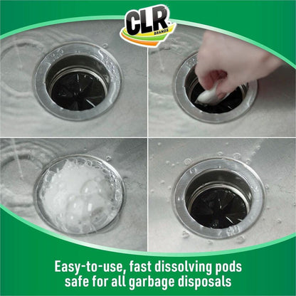 CLR Pro Garbage Disposal Cleaner, 5.3 oz, Fresh Scent, 6/Carton (JELGDC6)