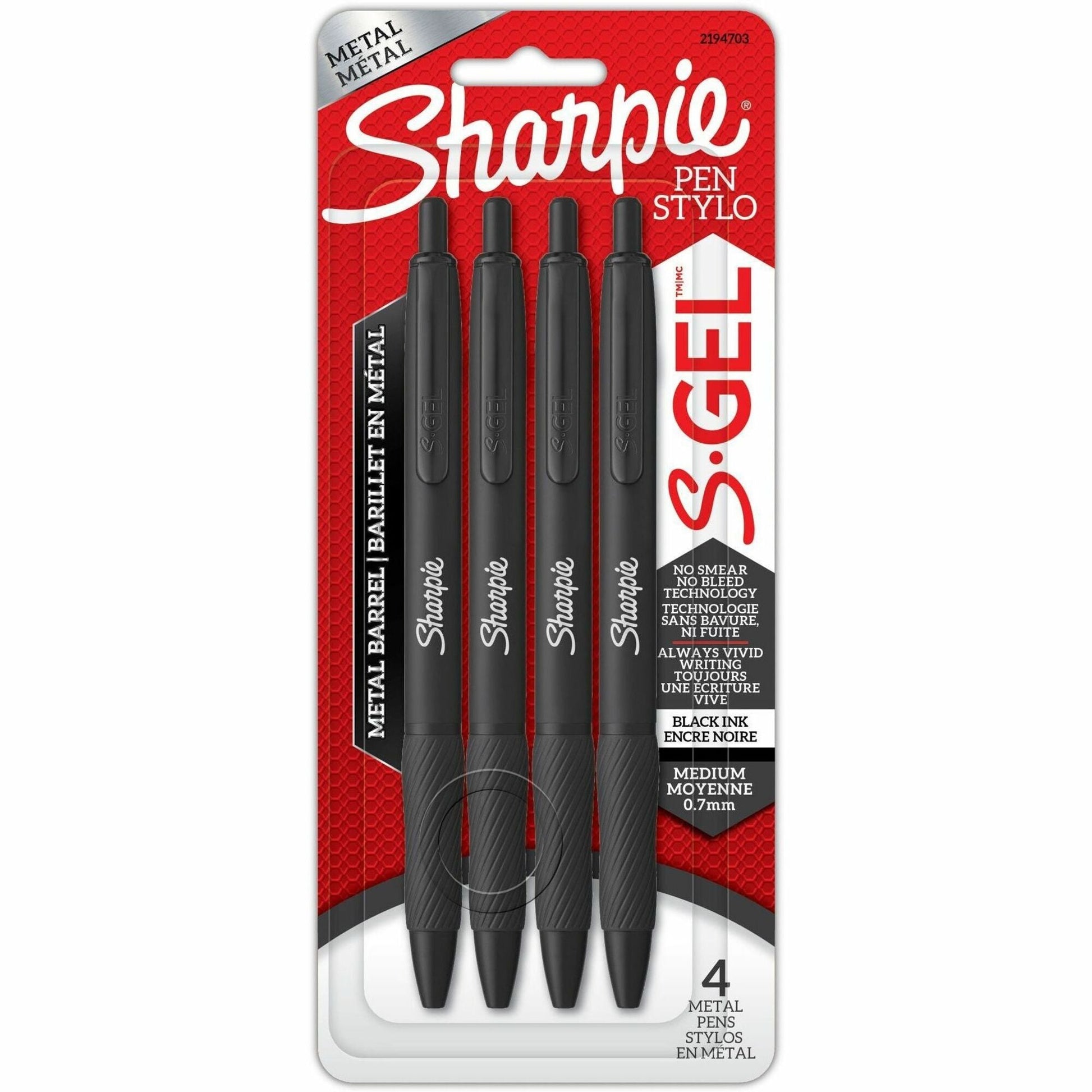 sharpie-s-gel-pens-0-7-mm-bold-pen-point-metallic-black-ink-metallic-black-barrel-4-pack-san2194703_1