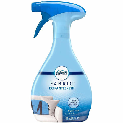 Febreze Extra Strength Fabric Refresh Spray, 14.8 fl oz (0.5 quart), Original, Clean Scent (PGC08858EA)