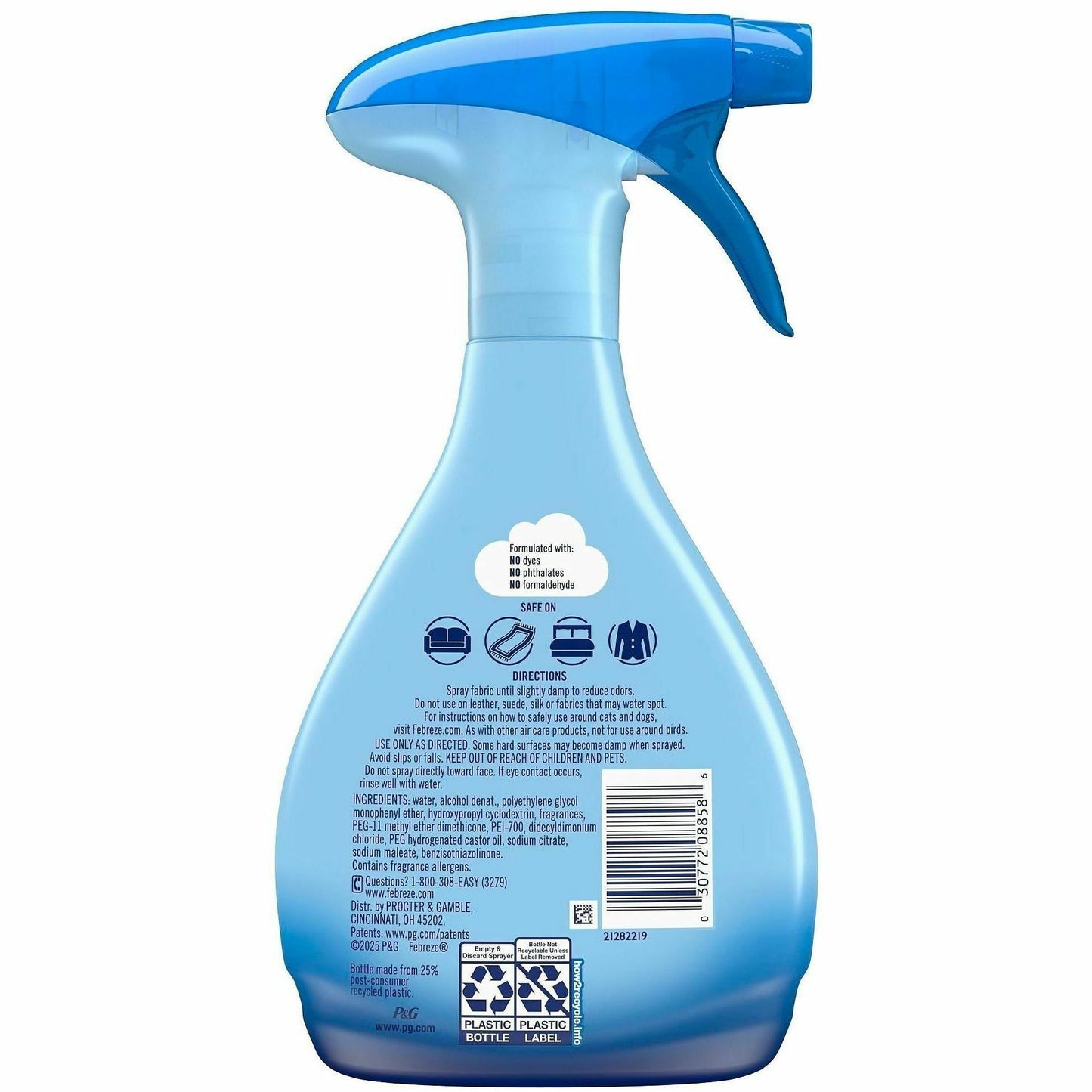 Febreze Extra Strength Fabric Refresh Spray, 14.8 fl oz (0.5 quart), Original, Clean Scent (PGC08858EA)