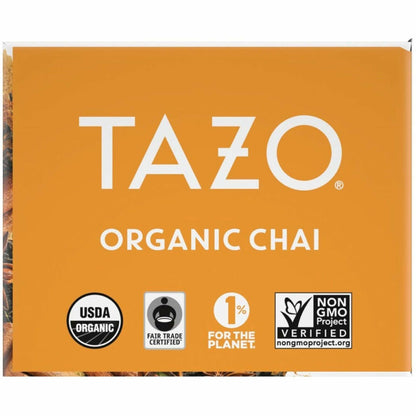 Tazo Tea Bags, Organic Chai, 16/Box, 6 Boxes/Carton (TZO00305BX)