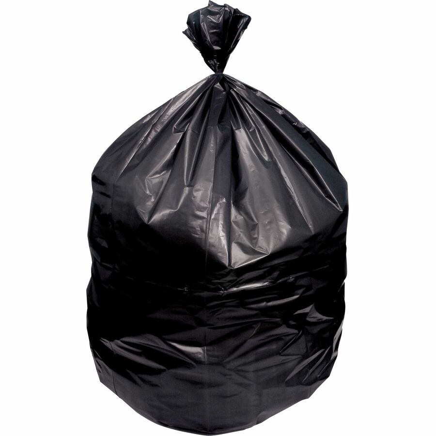 Heritage Value Line Can Liners, 33 gal Capacity, 33" x 38" x 1.20 mil Thickness, 100/Box, Black (HERX6638SKR0V)