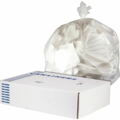 Heritage Value Line Can Liners, 45 gal Capacity, 40" x 46" x 0.55 mil Thickness, 250/Box, Natural (HERV8046HNR01)