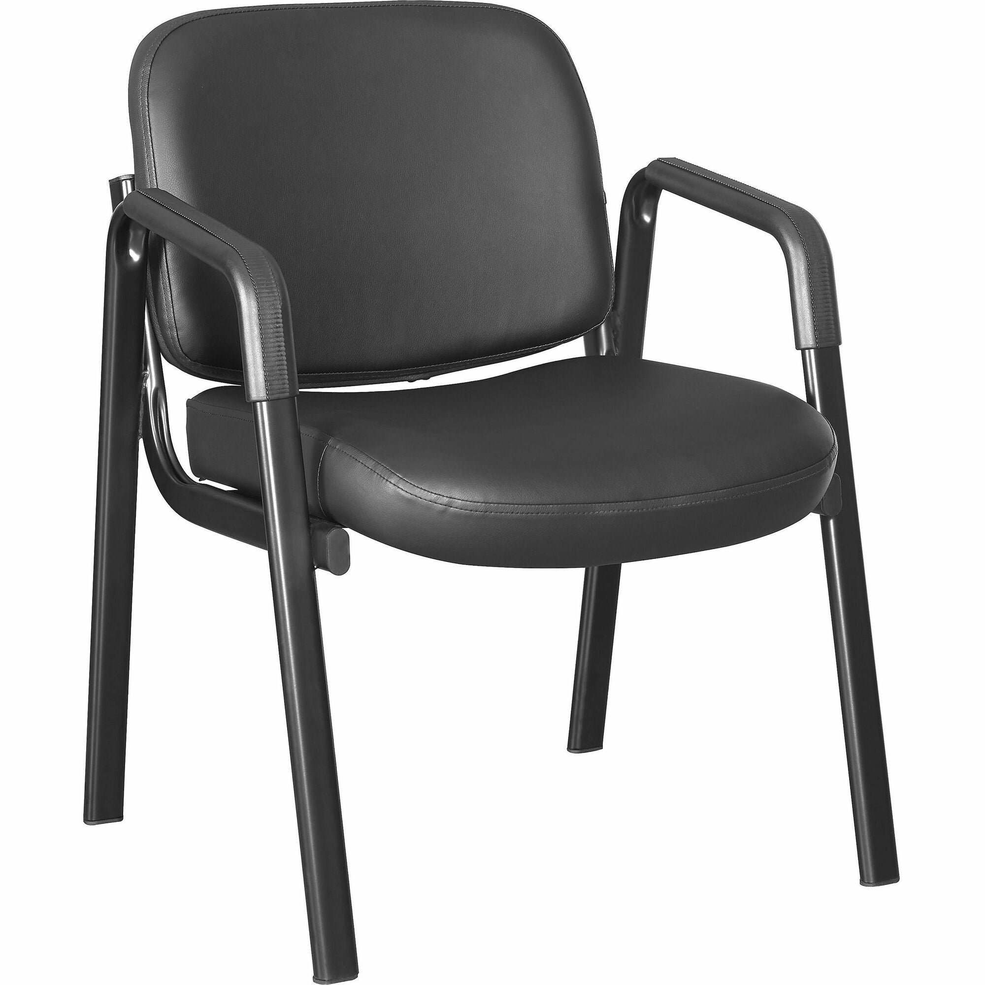 lorell-deluxe-leather-4-leg-guest-chair-w-armrest-powder-coated-metal-frame-llr84594_1
