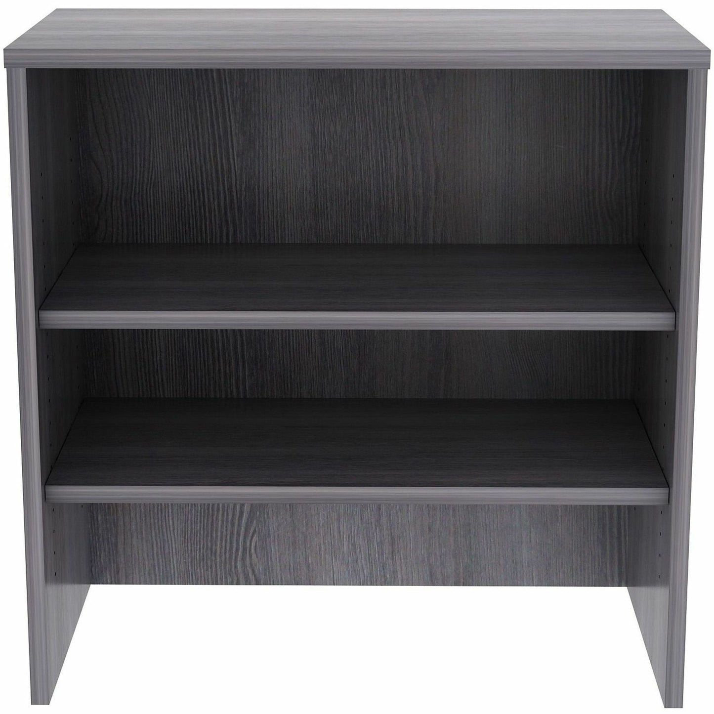 lorell-essentials-2-shelf-stack-on-bookcase-36-x-15-x-36-2-shelves-material-laminate-metal-finish-weathered-charcoal-llr69628_4