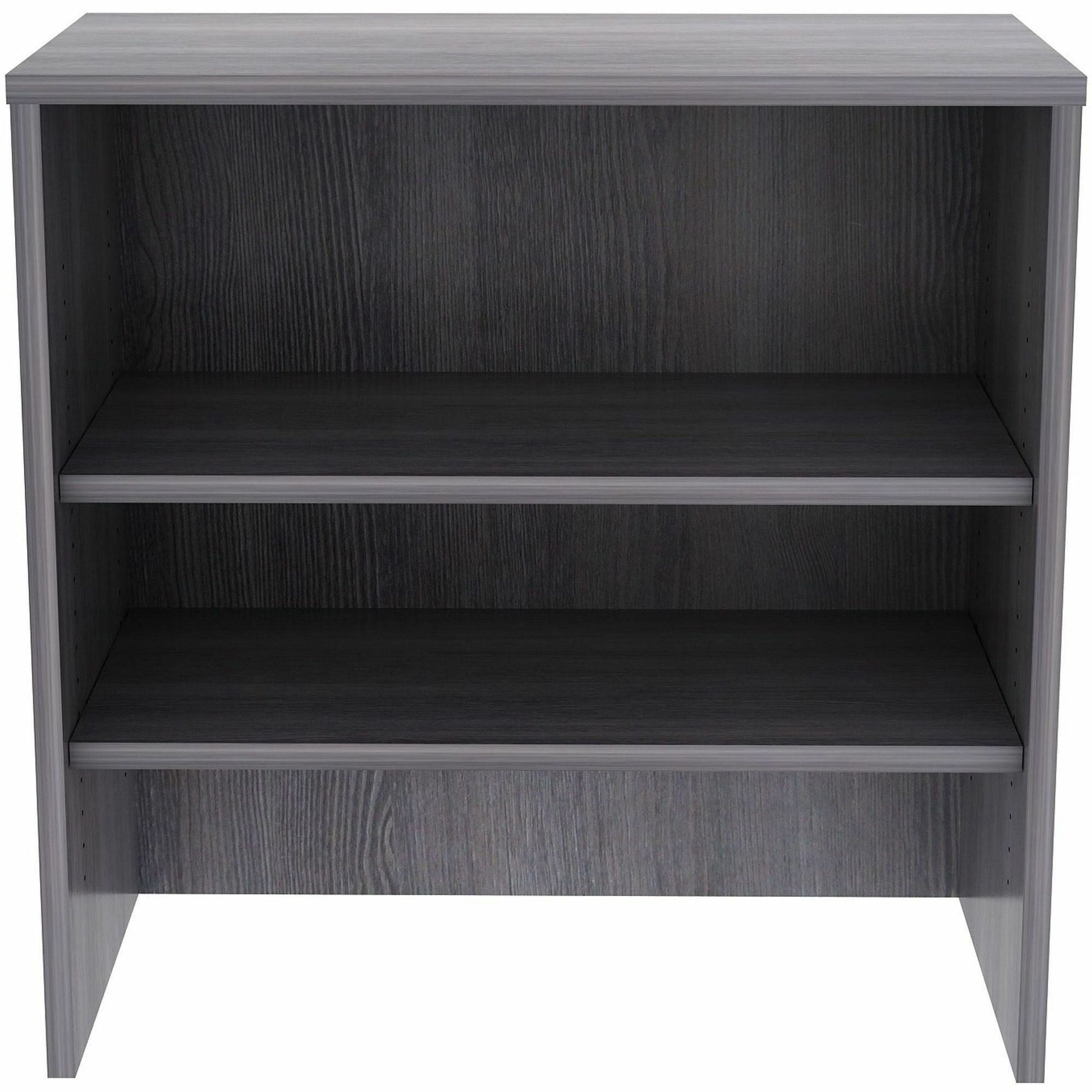 lorell-essentials-2-shelf-stack-on-bookcase-36-x-15-x-36-2-shelves-material-laminate-metal-finish-weathered-charcoal-llr69628_4