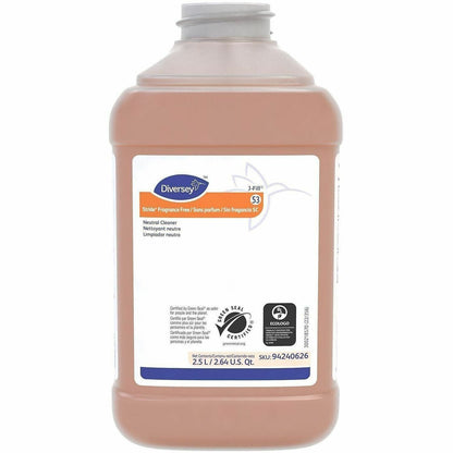 Diversey Stride Fragrance Free Neutral Cleaner, 84.5 fl oz, 2/Carton (DVO94240626)