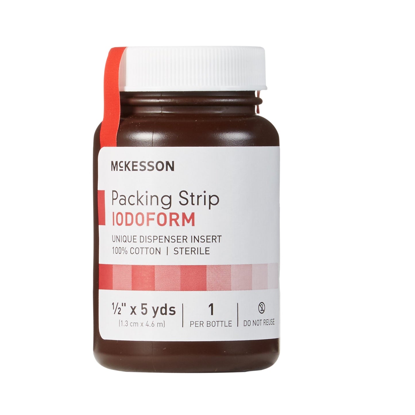 McKesson Wound Packing Strip Iodoform 1/2 Inch X 5 Yard Sterile Antiseptic (470441_CS)