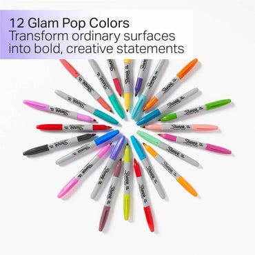 sharpie-glam-pop-permanent-markers-fine-marker-point-assorted-ink-34-pack-san2185331_2