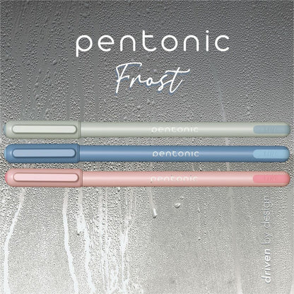 pentonic-frosted-barrel-ballpoint-pens-0-7-mm-fine-pen-point-assorted-ink-frost-barrel-10-box-pntpen13088_2