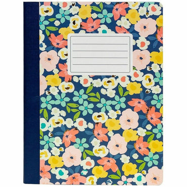 Pukka Pads Composition Books, 0.31" Ruled, 9 3/4" x 7 1/2", Assorted Cover, 140 Pages, Stitched, College Ruled Front Ruling, 3/Pack (PKP9096CD)