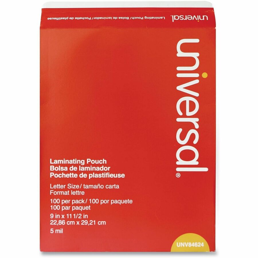 Universal Laminating Pouch, 8.50" x 11", 100/Pack (UNV84624)