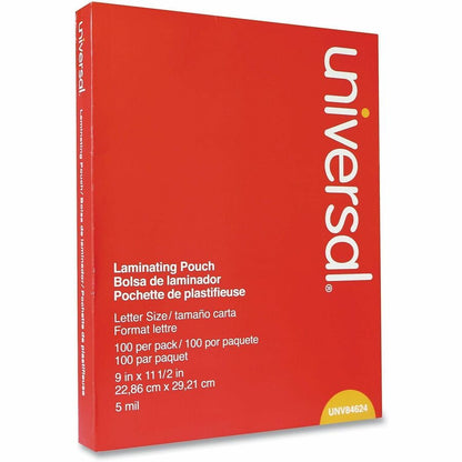 Universal Laminating Pouch, 8.50" x 11", 100/Pack (UNV84624)
