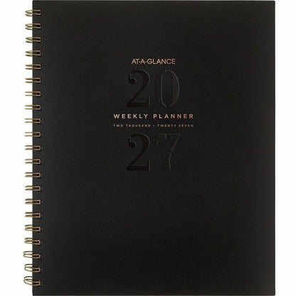 At-A-Glance Signature Lite Weekly Monthly Planner, 8½" x 11", 12-Month, Jan 2027-Dec 2027, Black (AAGYP905L05)