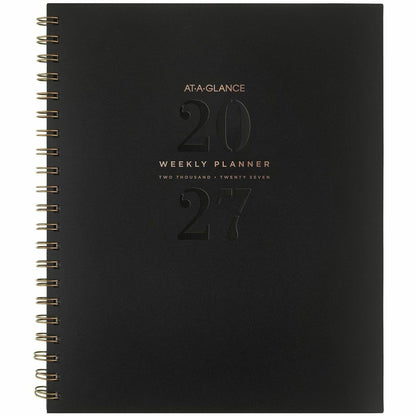 At-A-Glance Signature Lite Weekly Monthly Planner, 8½" x 11", 12-Month, Jan 2027-Dec 2027, Black (AAGYP905L05)