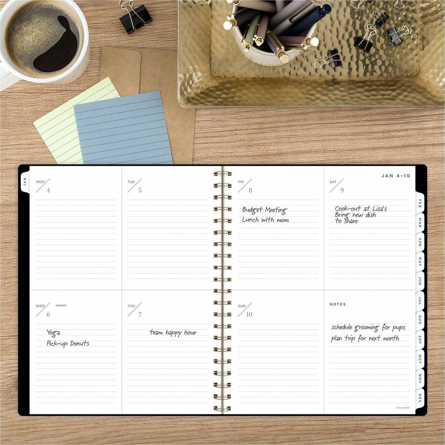 At-A-Glance Signature Lite Weekly Monthly Planner, 8½" x 11", 12-Month, Jan 2027-Dec 2027, Black (AAGYP905L05)