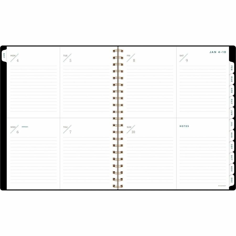 At-A-Glance Signature Lite Weekly Monthly Planner, 8½" x 11", 12-Month, Jan 2027-Dec 2027, Black (AAGYP905L05)
