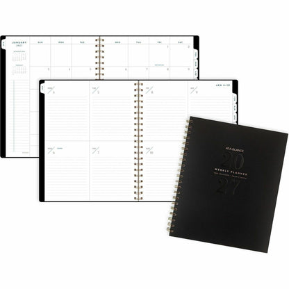 At-A-Glance Signature Lite Weekly Monthly Planner, 8½" x 11", 12-Month, Jan 2027-Dec 2027, Black (AAGYP905L05)
