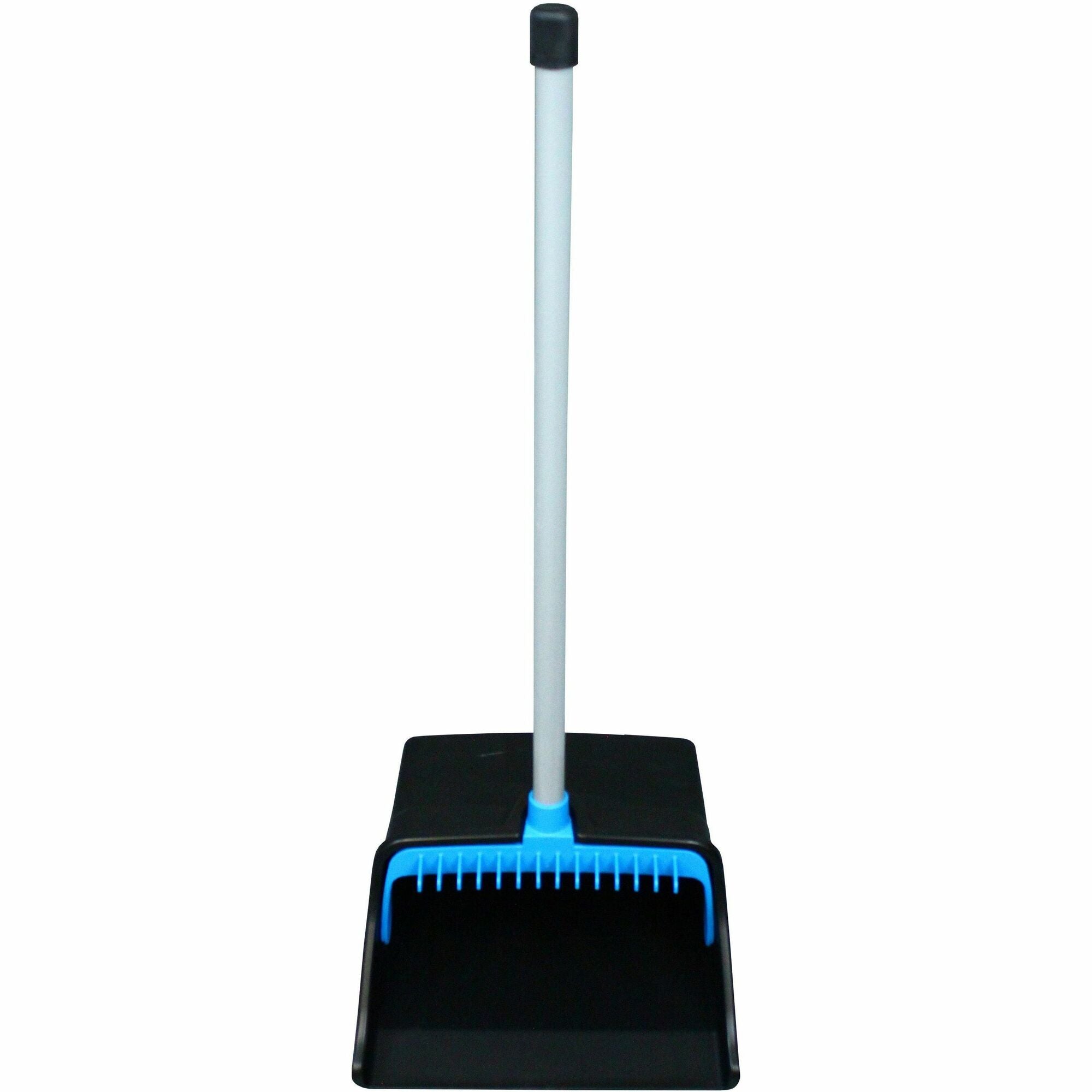 genuine-joe-lobby-dust-pan-11-50-wide-pvc-handle-blue-black-gjo85236_1