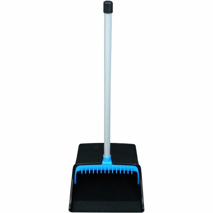 genuine-joe-lobby-dust-pan-11-50-wide-pvc-handle-blue-black-gjo85236_1