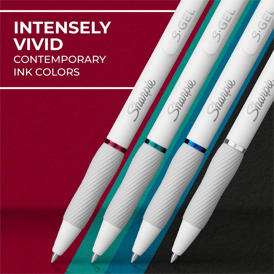 sharpie-s-gel-white-fashion-barrel-medium-point-0-7mm-white-plastic-barrel-4-pack-san2206098_4