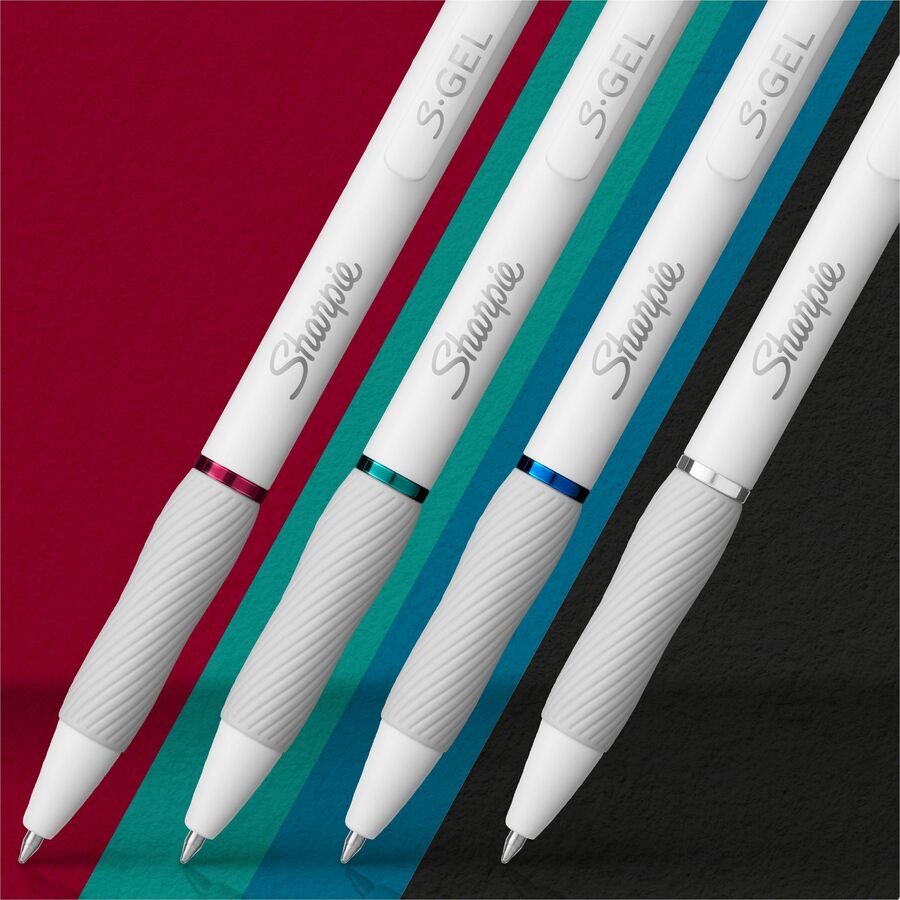 sharpie-s-gel-white-fashion-barrel-medium-point-0-7mm-white-plastic-barrel-4-pack-san2206098_6