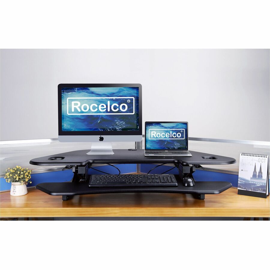 rocelco-cadr-46-corner-sit-to-stand-desk-riser-40-lb-load-capacity-23-20-height-x-45-50-width-rclrcadrb46a_6