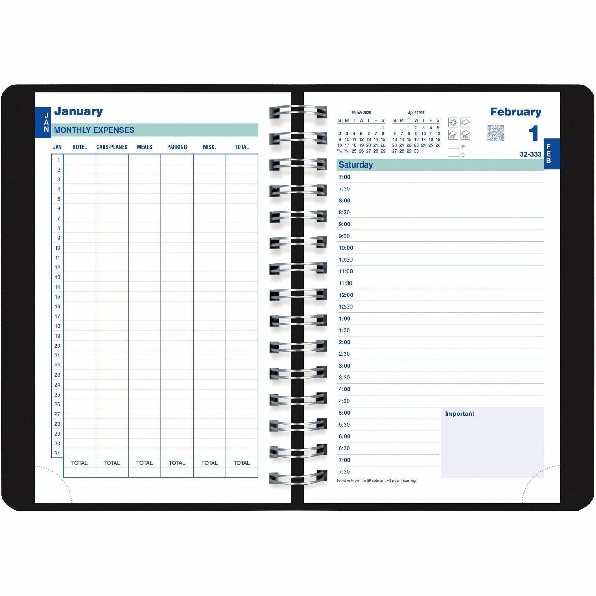 blueline-plan-and-link-daily-appointment-planner-12-month-january-december-7-00-am-to-7-30-pm-half-hourly-1-day-single-page-layout-5-x-8-sheet-size-redc1504w81_10