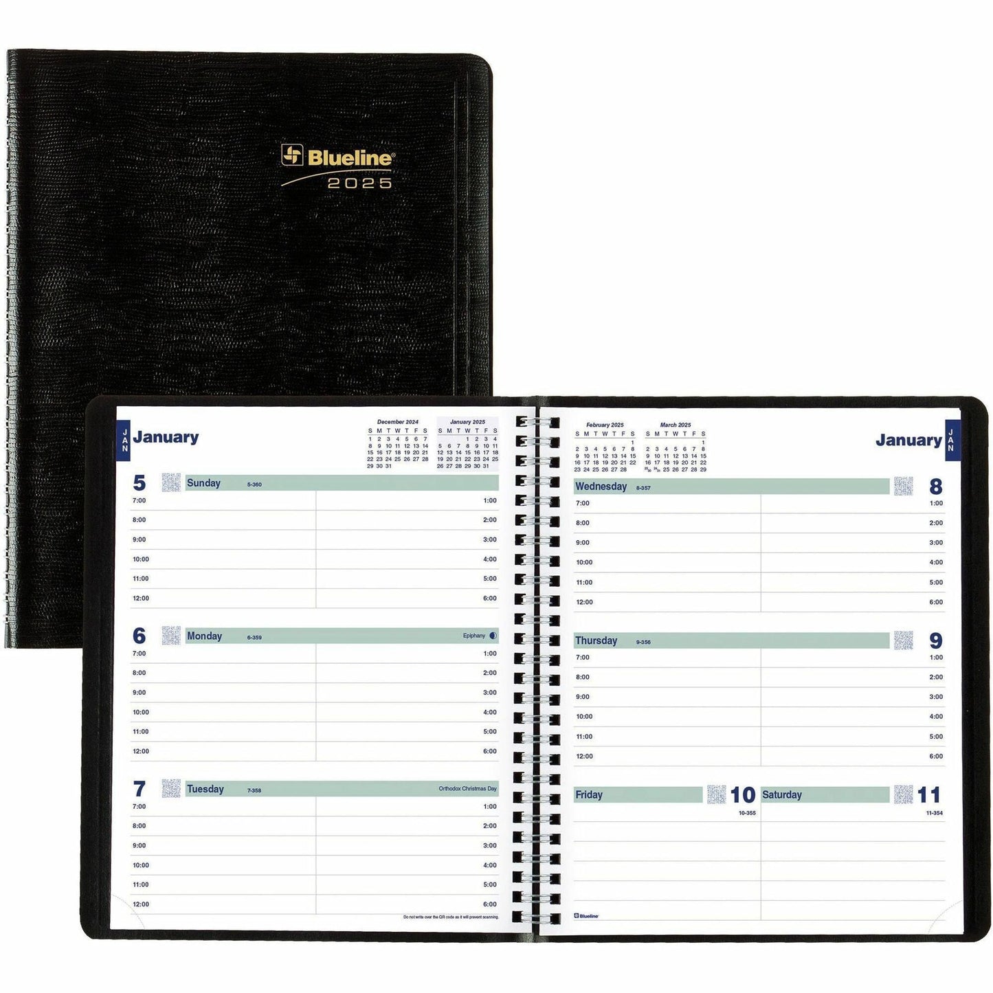 blueline-plan-and-link-weekly-appointment-planner-weekly-12-month-january-december-7-00-am-to-8-45-pm-1-week-double-page-layout-7-1-4-x-9-1-4-sheet-size-redc527581t_1