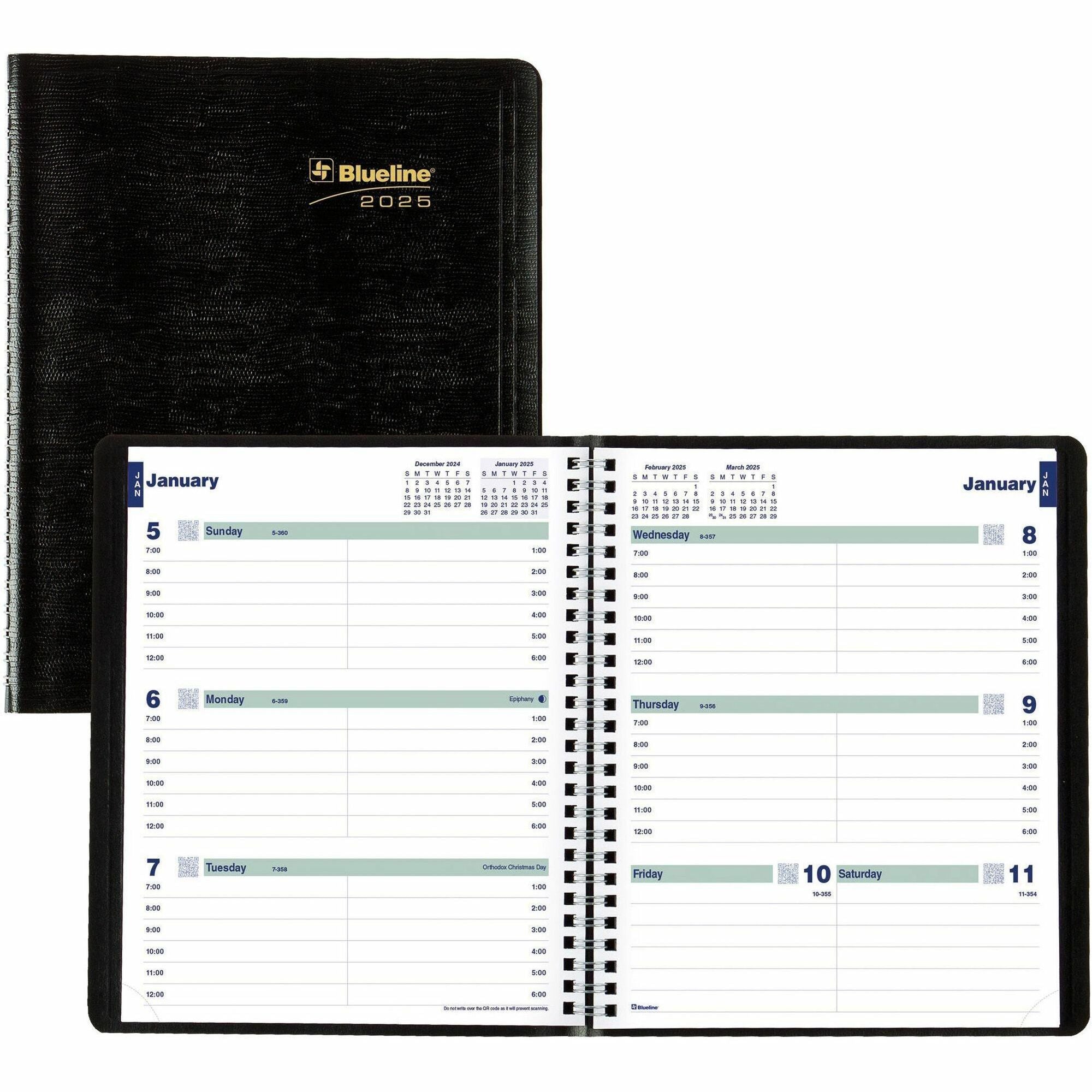 blueline-plan-and-link-weekly-appointment-planner-weekly-12-month-january-december-7-00-am-to-8-45-pm-1-week-double-page-layout-7-1-4-x-9-1-4-sheet-size-redc527581t_1