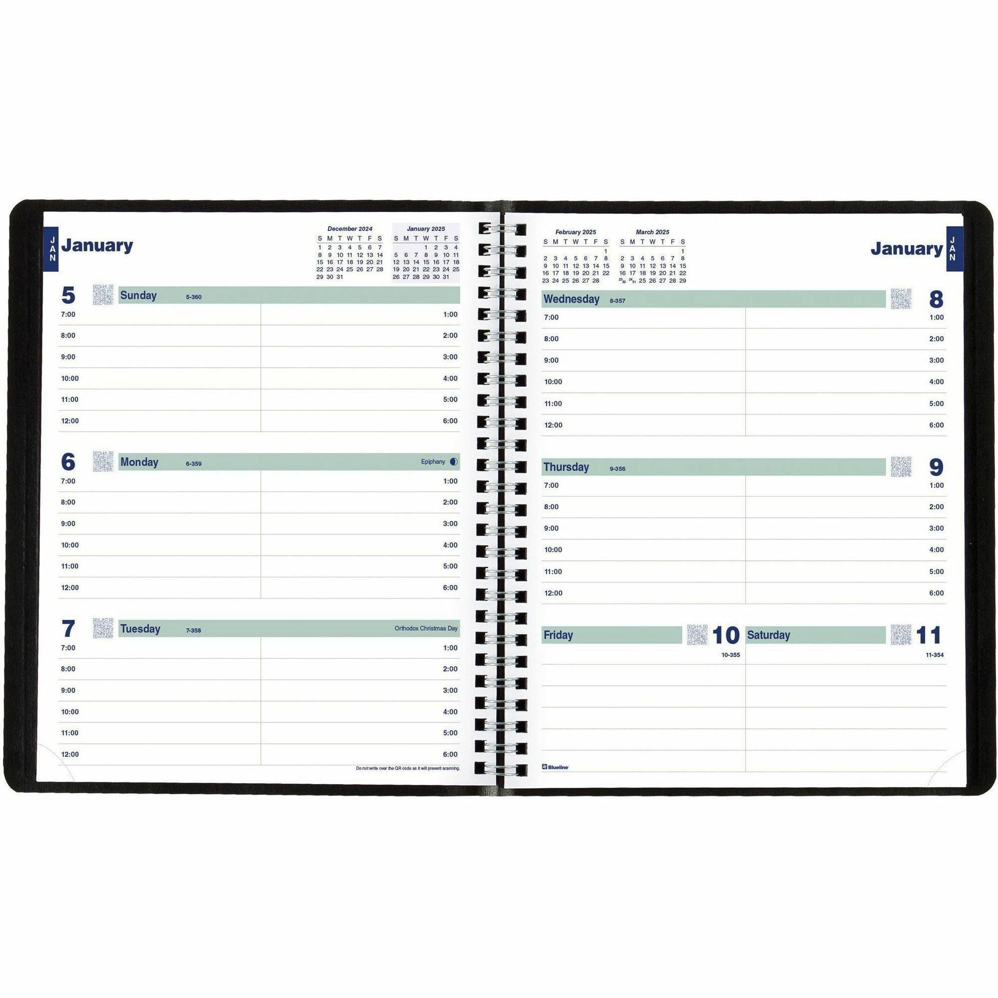 blueline-plan-and-link-weekly-appointment-planner-weekly-12-month-january-december-7-00-am-to-8-45-pm-1-week-double-page-layout-7-1-4-x-9-1-4-sheet-size-redc527581t_5