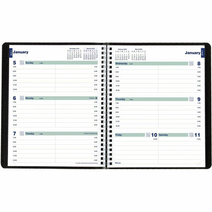 blueline-plan-and-link-weekly-appointment-planner-weekly-12-month-january-december-7-00-am-to-8-45-pm-1-week-double-page-layout-7-1-4-x-9-1-4-sheet-size-redc527581t_5