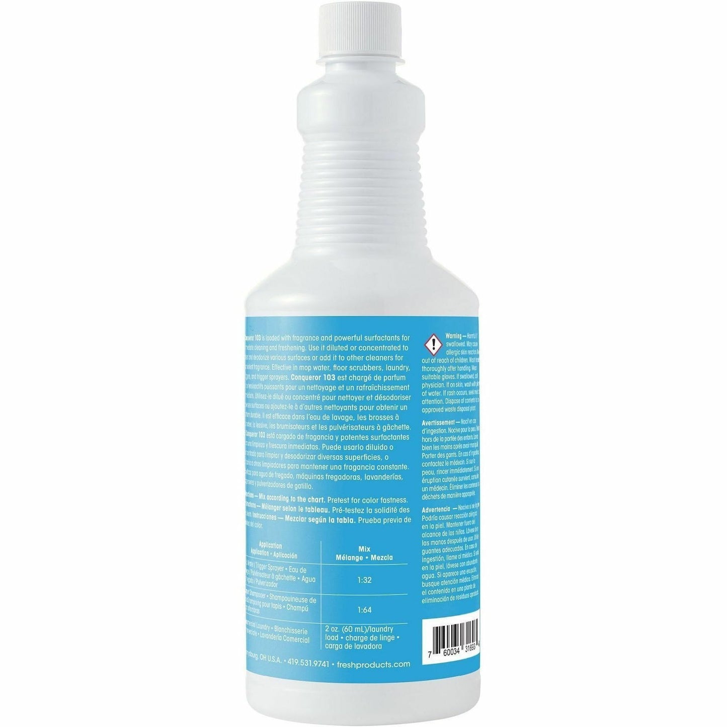 Fresh Products Conqueror 103 Surface Deodorizer, 32 fl oz (1 quart), Tutti Frutti Scent (FRS1232WBTUEA)