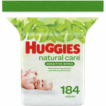 Huggies Natural Care Sensitive Baby Wipes, 184/Pack (KCC31816PK)