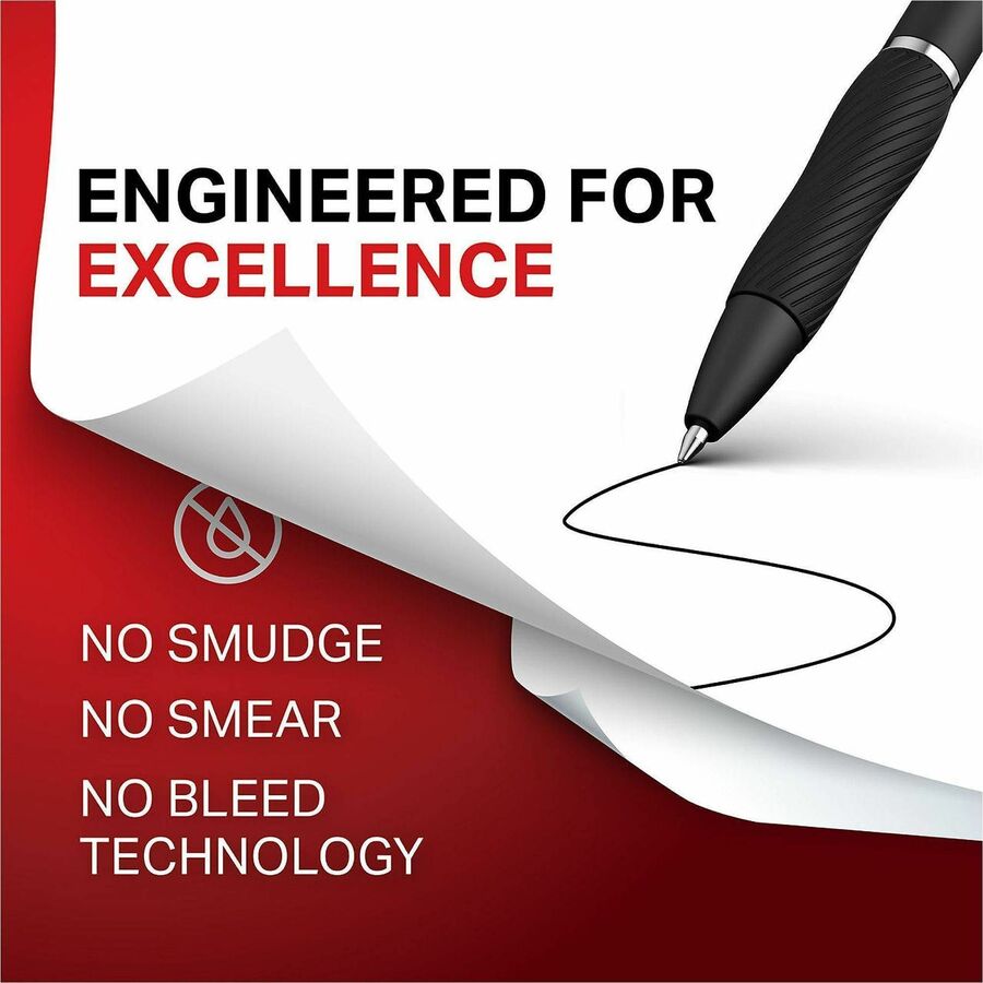 Sharpie S-Gel Pen, Black Ink, Rose Gold Metal Barrel, 0.7 mm Pen Point, Retractable, Gel-based, Writing, 2/Pack (SAN2194742)