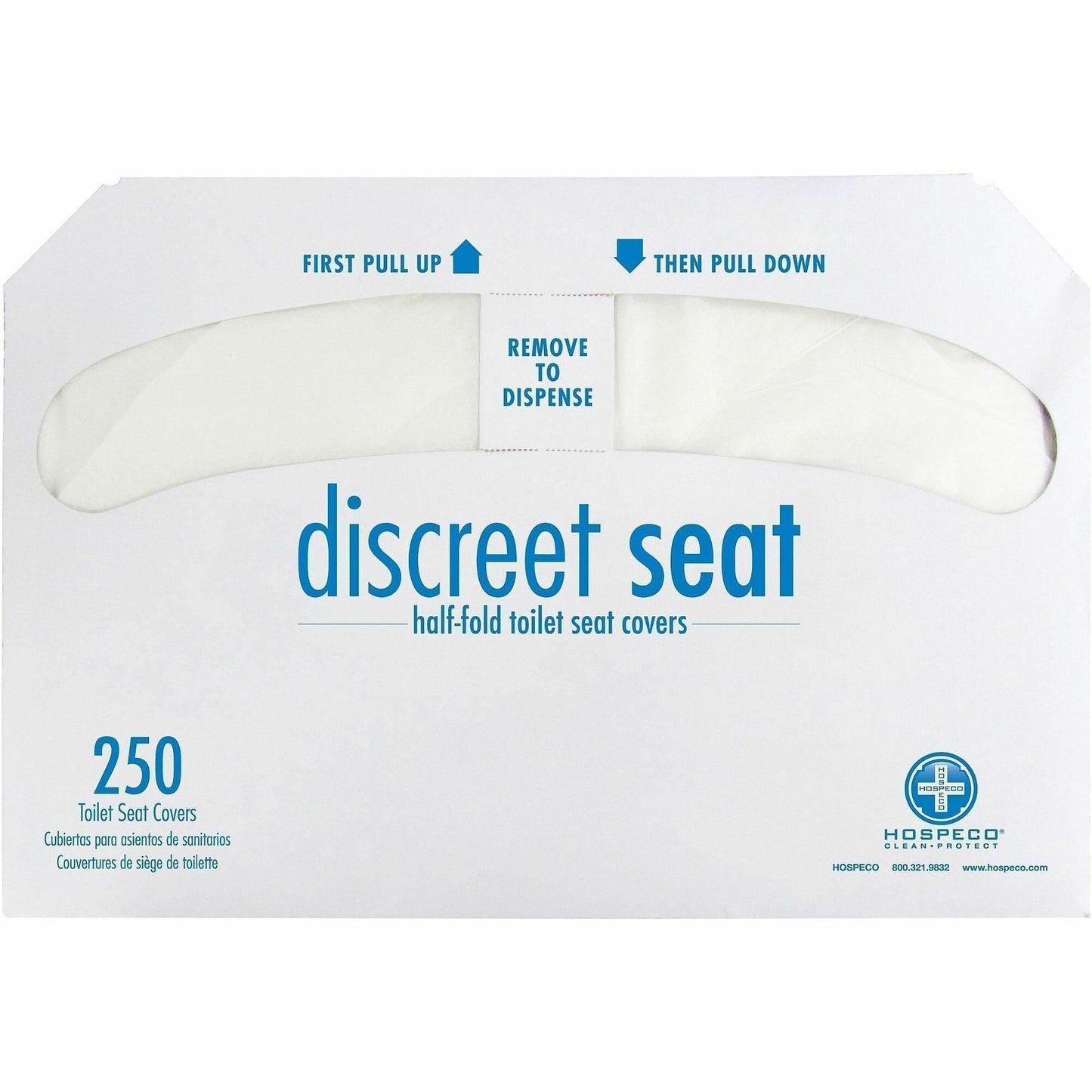 Hospeco Discreet TSC Half-Fld 20 250 S, Half-fold, 250/Pack, 20/Carton (HOSDS5000)