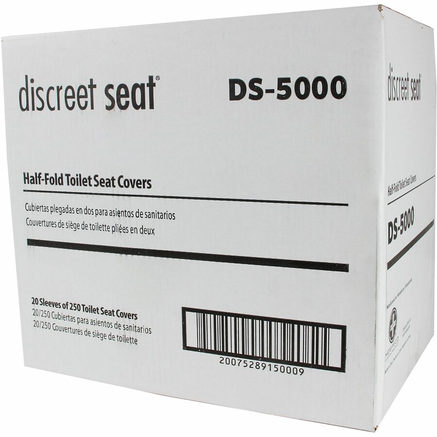 Hospeco Discreet TSC Half-Fld 20 250 S, Half-fold, 250/Pack, 20/Carton (HOSDS5000)