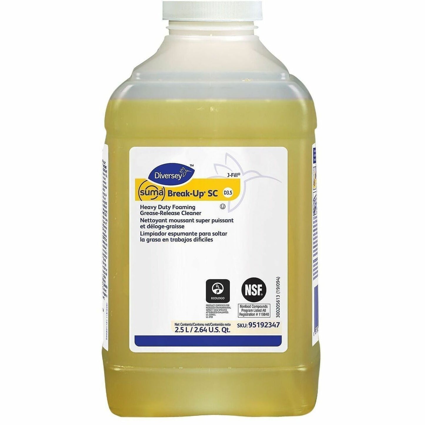 Suma Break-Up SC D3.5 Ready-To-Use/Concentrate, 84.5 fl oz, 11.36 to 13.9 pH, Surfactant Scent, 2/Carton (DVO95192347)