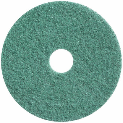 Diversey Twister Cleaning Pad, Round, 20" Diameter, Polishing, Green, 2/Pack (DVODD5871037)