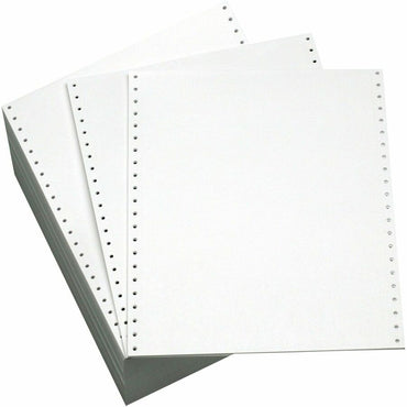 Domtar Continuous Paper, 9 1/2" x 11", 20 lb Basis Weight, 2700 Sheets, White, 2700/Carton (DMR951027)