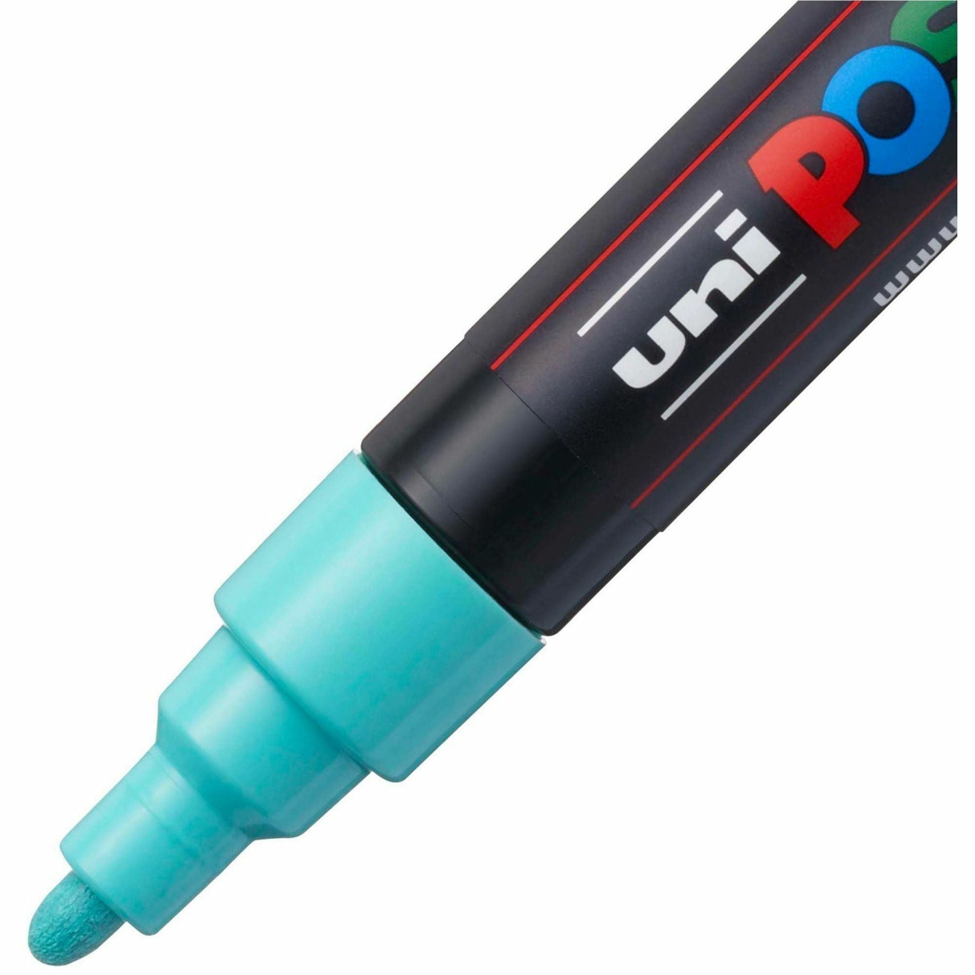 uniball-posca-paint-marker-1-8-mm-fine-bullet-2-5-mm-marker-point-white-yellow-apricot-pink-lavender-blue-green-ink-water-based-8-pack-ubcpc5m8csoft_8