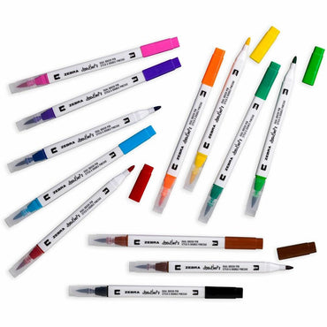 zebra-pen-doodlerz-dual-brush-pen-bullet-brush-pen-point-assorted-ink-water-based-12-pack-zeb61002_2