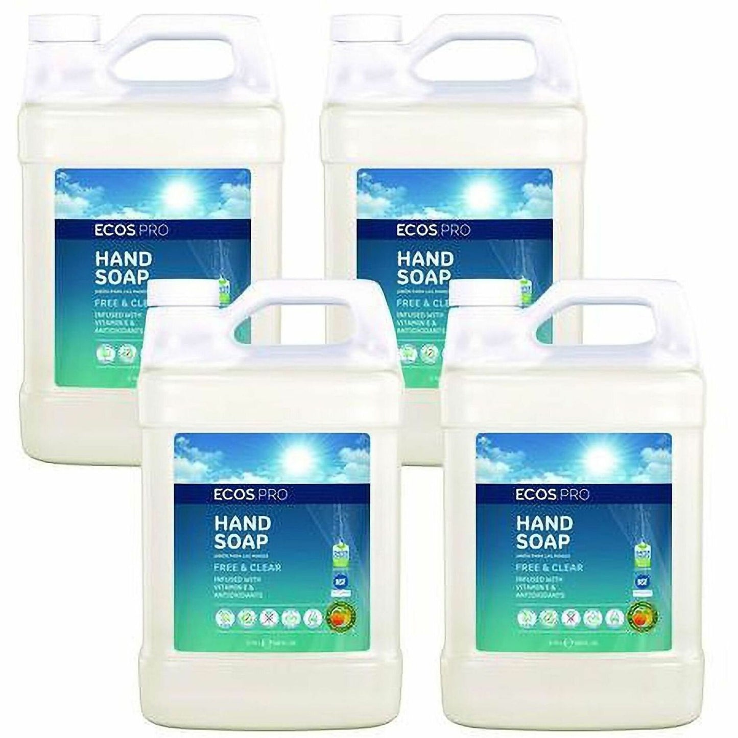 ECOS PRO Liquid Hand Soap, Free and Clear Scen, 4/Carton (EOPPL966304)