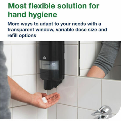 TORK S4 Soap and Sanitizer Dispenser, Black (TRK581508)