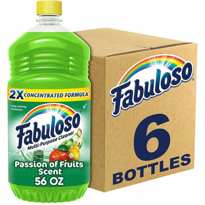 Fabuloso All-Purpose Cleaner, 56 fl oz, Passion of Fruits, Fresh Floral Scent, 6/Carton (CPC153043)