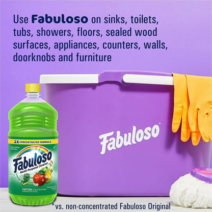Fabuloso All-Purpose Cleaner, 56 fl oz, Passion of Fruits, Fresh Floral Scent, 6/Carton (CPC153043)