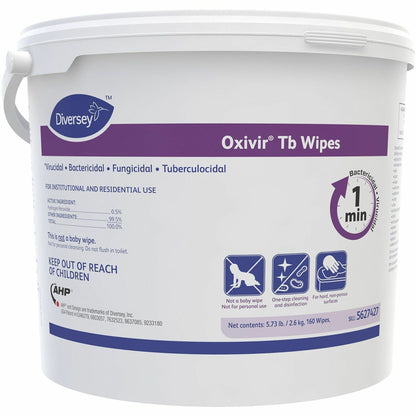 Diversey Care Oxivir Tb Disinfectant Cleaner Wipes, 160/Each (DVO5627427EA)